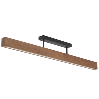 Nasufitowa lampa do jadalni Teo 6614 LED 22W 3000K boho drewniana