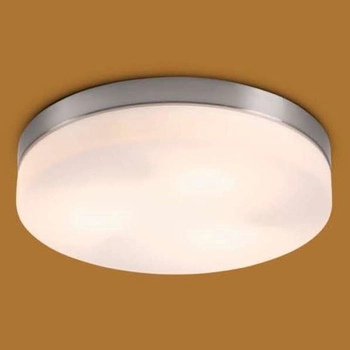 Plafon LAMPA sufitowa OPAL 48403 Globo okrągła OPRAWA nikiel biała