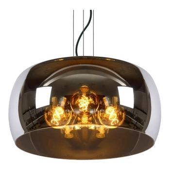 Wisząca lampa OLIVIA 45401/50/65 Lucide loftowa przydymiony czarny