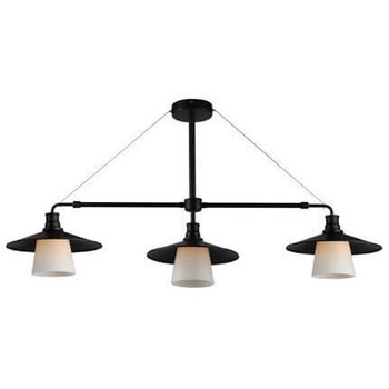 Potrójna lampa sufitowa Loft 33-43115 Candellux do kuchni czarna biała