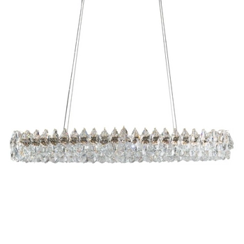 Oprawa wisząca BARLETTA różowe złoto AZ6905 1xLED 120W 3000K kryształy