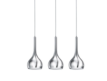 Nowoczesna lampa salonowa Soul wiszące krople chrom