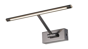 Czarny kinkiet ruchomy Monalisa galeryjka LED 5,4W metalowa