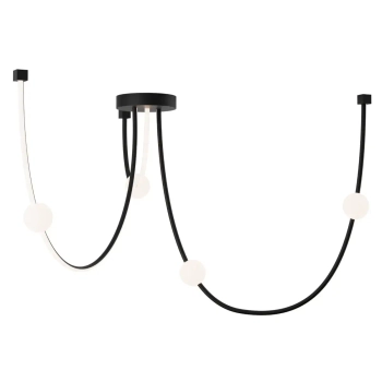 Molekułowa sufitowa lampa 22247 LED 42W 3000K kule białe czarne