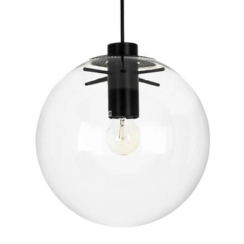 Kulista lampa wisząca Sandra MSE010100308 Moosee loft szklana czarna