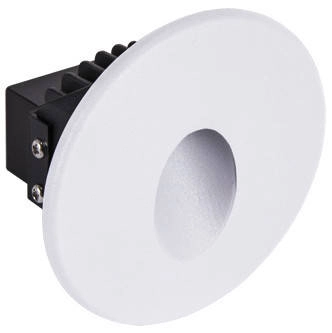 Zewnętrzna LAMPA wpuszczana AZYL LED 03905 Ideus okrągła OPRAWA schodowa LED 1,6W 4000K outdoor IP54 biała