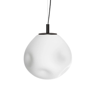 Szklany zwis kuchenny CLOE M 11070102 kulista lampa wisząca biała