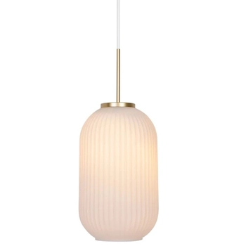 Lampa wisząca szklana Milford 2213203001 Nordlux modernistyczna mosiądz