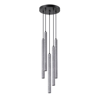 Wisząca lampa Pastelo SL.1275 kaskadowa tuba szara