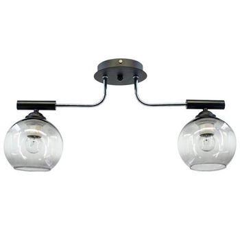 LAMPA sufitowa 2207/2 8C BL Elem loftowa OPRAWA szklane kule balls czarne chrom