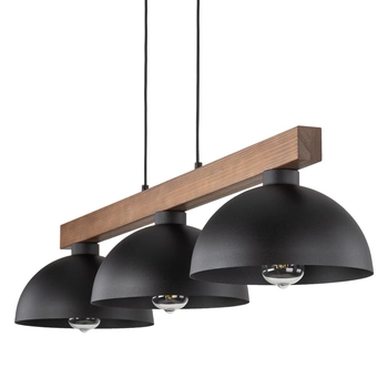 Skandynawska lampa wisząca Oslo 3253 TK Lighting potrójna drewniana