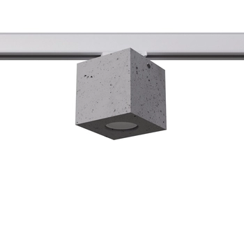 Lampa sufitowa betonowa do 3-faz systemu szynowego QUAD MYL.00122 szara