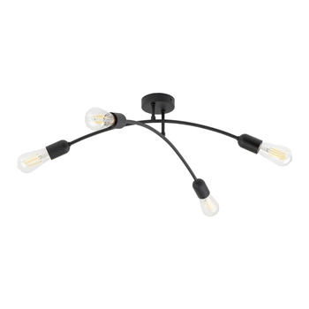 Lampa sufitowa rustykalna Helix 4687 TK Lighting do salonu metalowa czarna