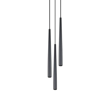 Potrójna lampa wisząca BLISS SL.1463 czarne tubki 3xG9 nad stół