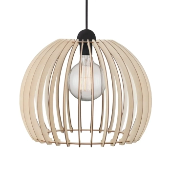Jadalniana lampa wisząca drewniana Chino 84843014 beżowy