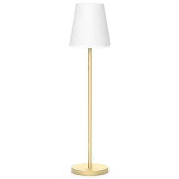 Stojąca lampa solarna LOLA LUMLLS180BRSSNW IP44 na pilota mosiądz biały