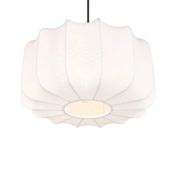 Salonowa lampa wisząca MADELINE R31971901 materiałowa czarny biały