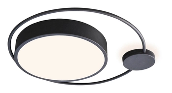 Plafoniera LAMPA sufitowa SAPHIRA 3529 Rabalux metalowa OPRAWA plafon LED 28W 3000K okrągły czarny