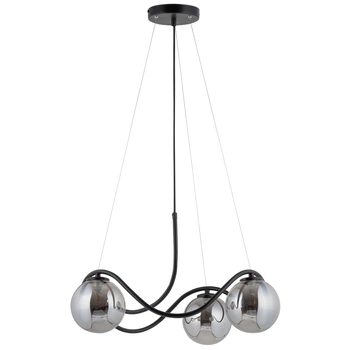 Wisząca lampa designerska VENA 33683 Sigma molekuły szara czarna