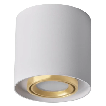 Downlight do sypialni XENO 325389 podłużna tuba biała złota