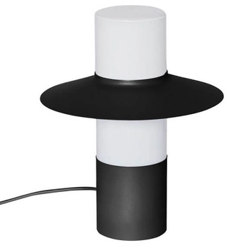 Lampka nocna z wtyczką Caponio CPS122P1 szklana biała czarna