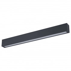 LAMPA ścienna THIAGO GS-LCLC BK Italux metalowa OPRAWA listwa LED 18W 4000K belka do łazienki IP44 przyścienna czarna