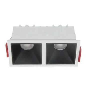 Lampa wpuszczana Alfa DL043-02-10W3K-D-SQ-WB LED 20W 3000K biały czarny