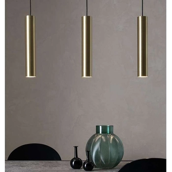 LAMPA wisząca RUBEN 107883 Markslojd metalowa OPRAWA na listwie ZWIS tuby złote