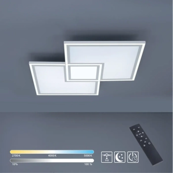 Plafon EDGING biały 14855-16 1xLED 59W 2700-5000K CCT ściemnialny z pilotem