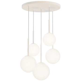 Zwisowa lampa Basic Form MOD321PL-05W szklane kule białe
