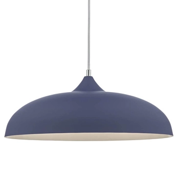 Kopułowa lampa wisząca Kaelan KAE0123 metalowa niebieska