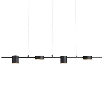 LAMPA wisząca ROW 107746 Markslojd metalowa OPRAWA tuby ZWIS na listwie art deco czarny
