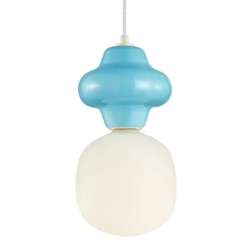 Wisząca lampa nad stół Latera PND-94331-1L-BLU ceramika niebieski