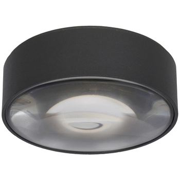 Zewnętrzna LAMPA sufitowa RAYEN 27120/06/30 Lucide okrągła OPRAWA metalowa LED 6W 3000K outdoor IP65 czarna