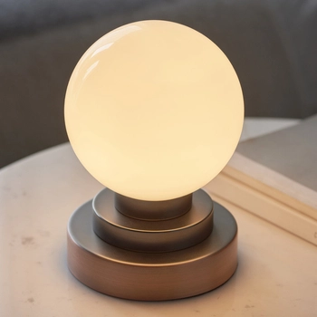 Stojąca lampka stołowa Pax L&-190418 Light& lampa kula ball miedziana