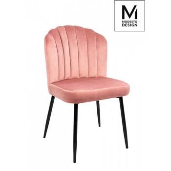 Tapicerowane krzesło Rango HB-01.LIGHT.PINK King Home welur różowe
