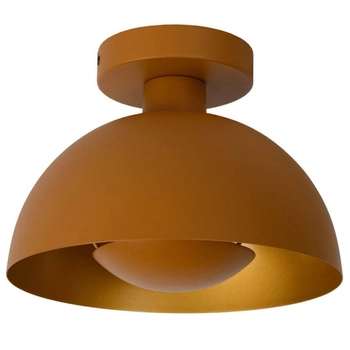 LAMPA sufitowa SIEMON 45196/01/44 Lucide metalowa OPRAWA kopuła plafoniera hygge żółta