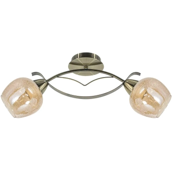 Retro lampa sufitowa 8755/2 21QG do przedpokoju mosiądz