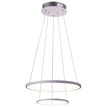 LAMPA wisząca LUNE 32-64752 Candellux metalowa OPRAWA zwis LED 40W 4000K pierścienie rings białe