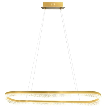 Ringowa lampa wisząca Preciosa ML1868 LED 45W 4000K obręcz do salonu złoty