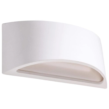 Półokrągła lampa ścienna SL.0834 ceramiczny kinkiet biały