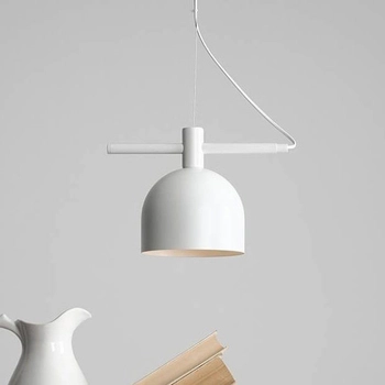 Metalowa lampa wisząca BERYL 976G Aldex biały zwis do salonu