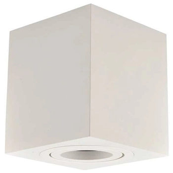 Sufitowa LAMPA plafon SLP6315 MDECO metalowa OPRAWA downlight prostokątny regulowany biały