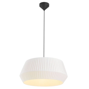 Lampa wisząca do salonu Dicte 2112373001 Nordlux abażur z tkaniny biały