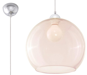 Szklana LAMPA wisząca SL.0249 OPRAWA zwis kula szampańska OUTLET