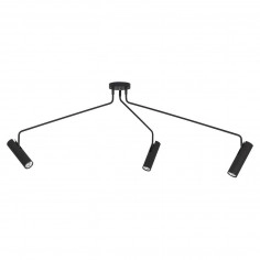 LAMPA sufitowa EYE SUPER 6504 Nowodvorski metalowa OPRAWA tuby regulowane na wysięgnikach czarna