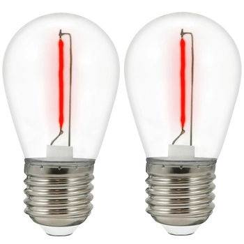 Żarówki LED 2-pak do girlandy zew. Neon 32218 Polux 36V czerwone