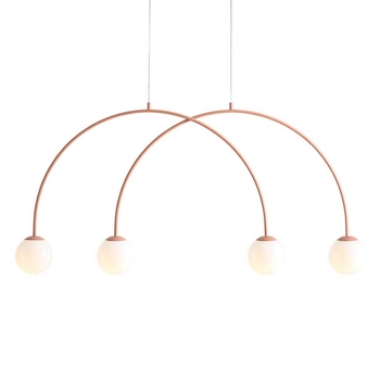 Molekułowa lampa wisząca nad stół UNA 1116L11_S Aldex koralowy