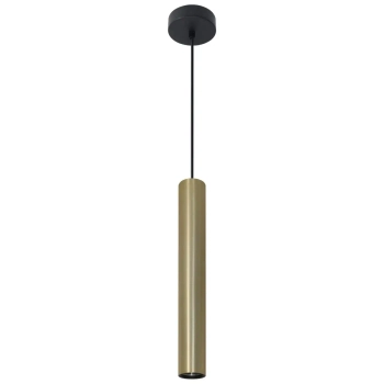 Wisząca lampa podłużna Lungomare 326140 nad stół tuba złota czarna