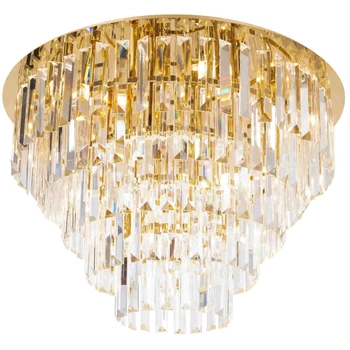 Plafon LAMPA sufitowa MONACO C0206 Maxlight kryształowa OPRAWA glamour crystal plafoniera złota przezroczysta